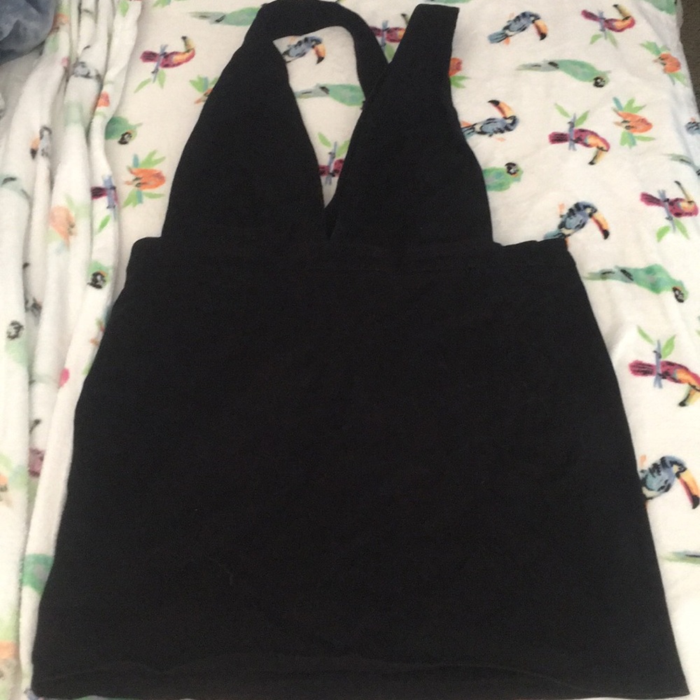Forever 21 black overall dress